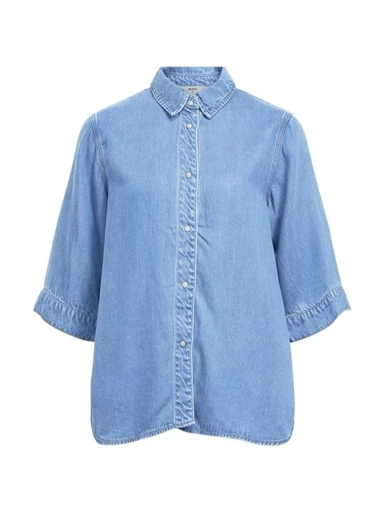 Obrázek produktu Košilová halenka Object světlemodrý denim