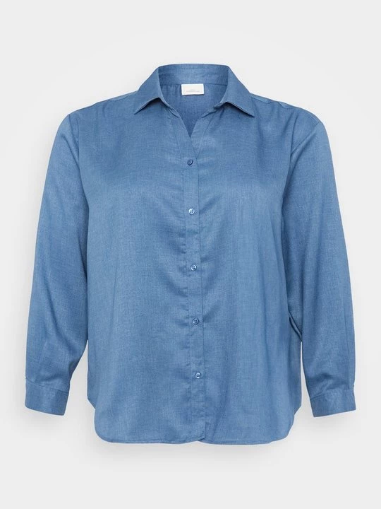 Obrázek produktu Košilová halenka ONLY Carmakoma tmavomodrý denim