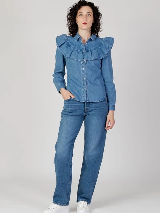 Obrázek produktu Košilová halenka Only tmavomodrý denim