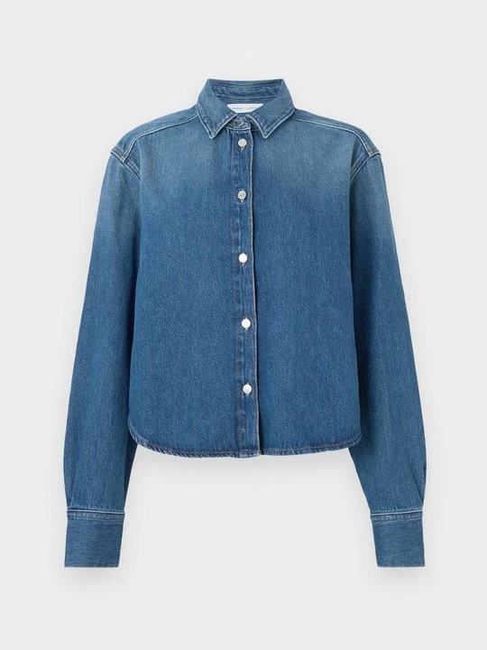 Obrázek produktu Košilová halenka Samsøe Samsøe modrý denim