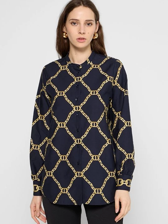 Obrázek produktu Košilová halenka TWINSET tmavě modrá