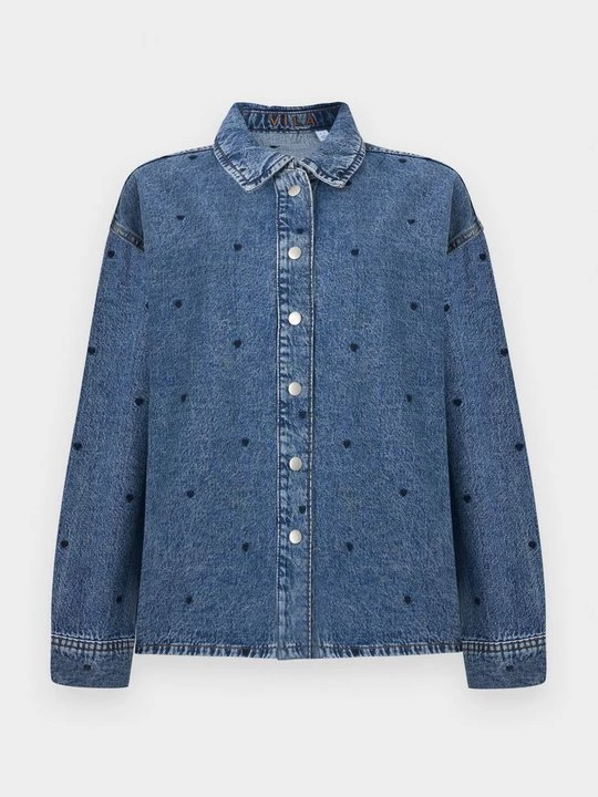 Obrázek produktu Košilová halenka Vila modrý denim