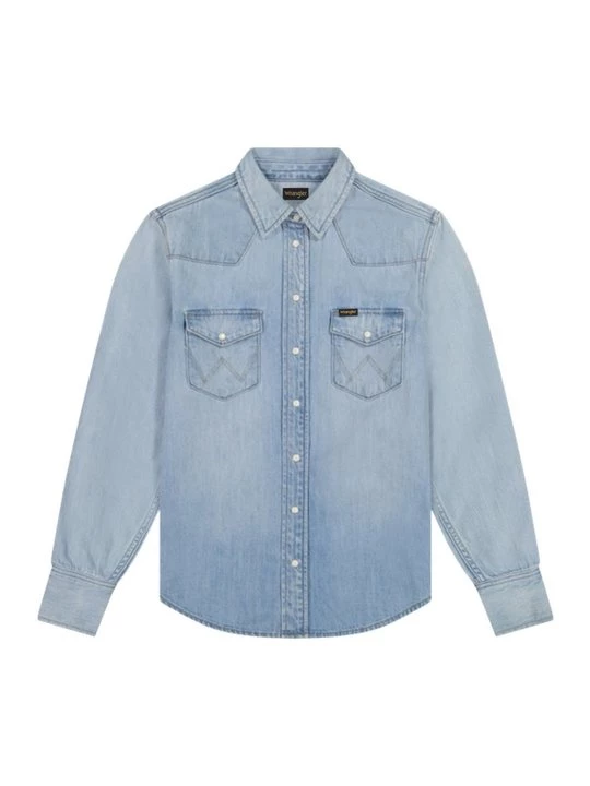 Obrázek produktu Košilová halenka Wrangler modrý denim