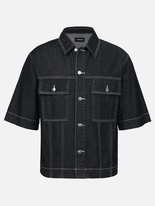 Obrázek produktu Košilová halenka YOURTURN By Zalando černý denim
