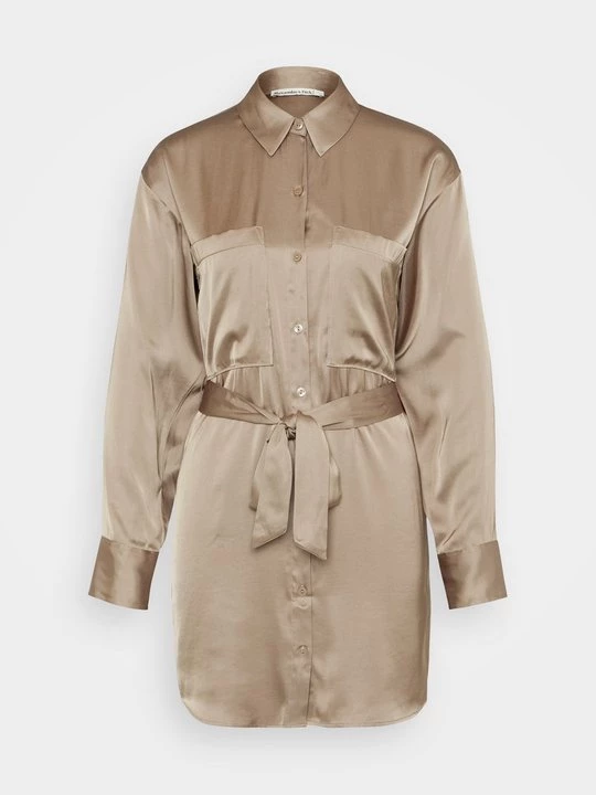 Obrázek produktu Košilové šaty Abercrombie & Fitch světle hnědá
