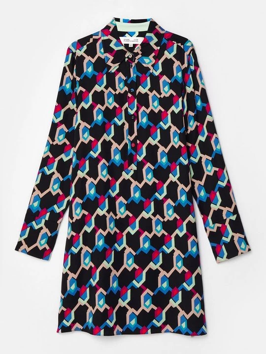 Obrázek produktu Košilové šaty Diane Von Furstenberg černá