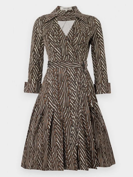 Obrázek produktu Košilové šaty Diane Von Furstenberg hnědá