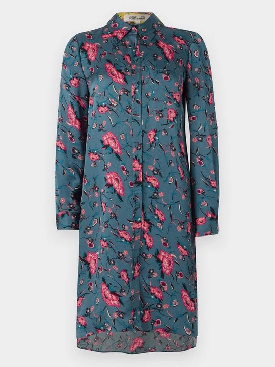 Obrázek produktu Košilové šaty Diane Von Furstenberg modrá