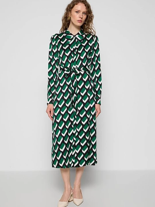 Obrázek produktu Košilové šaty Diane Von Furstenberg zelená
