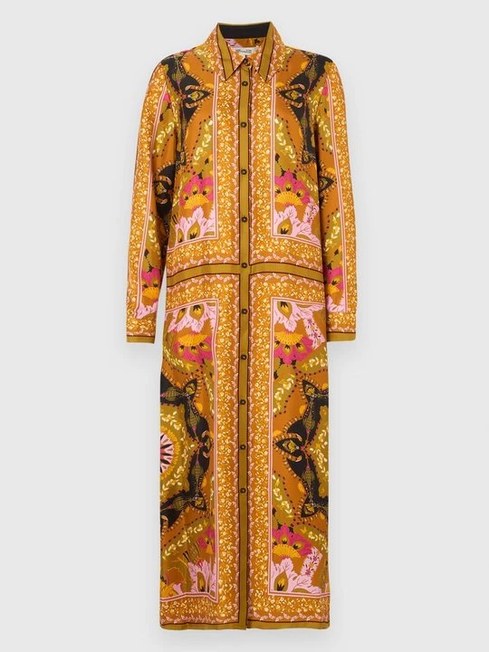 Obrázek produktu Košilové šaty Diane Von Furstenberg zelená