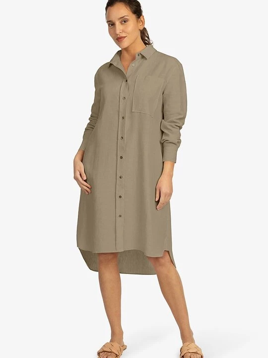 Obrázek produktu Košilové šaty MINT & MIA khaki