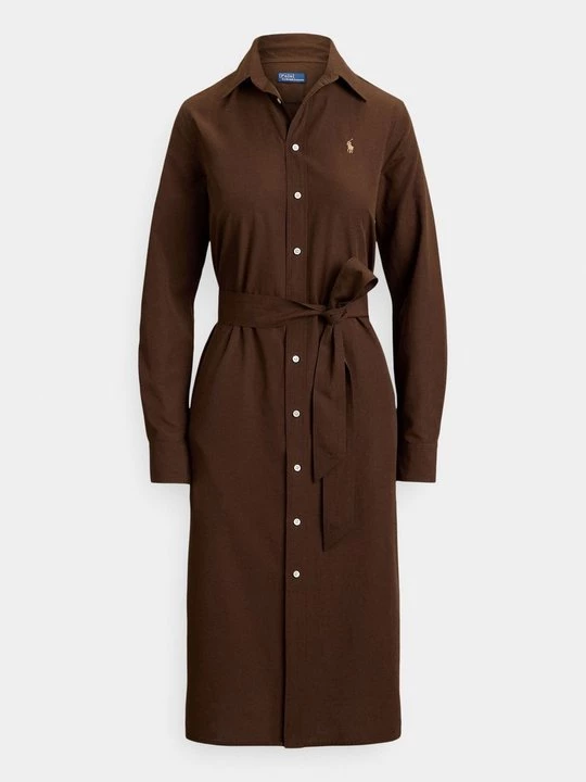 Obrázek produktu Košilové šaty Polo Ralph Lauren tmavě hnědá