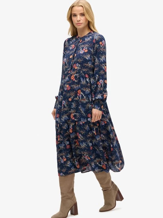 Obrázek produktu Košilové šaty Superdry tmavě modrá