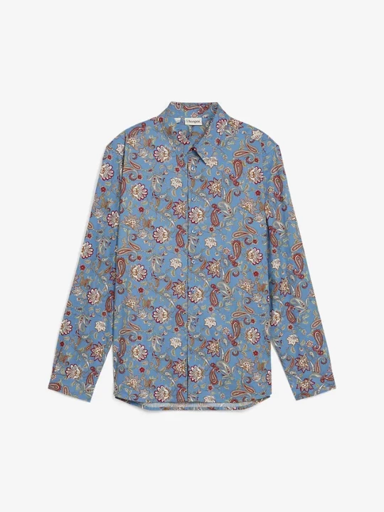 Obrázek produktu Koszula do pracy z czystej bawełny, slim fit BonPrix niebieski