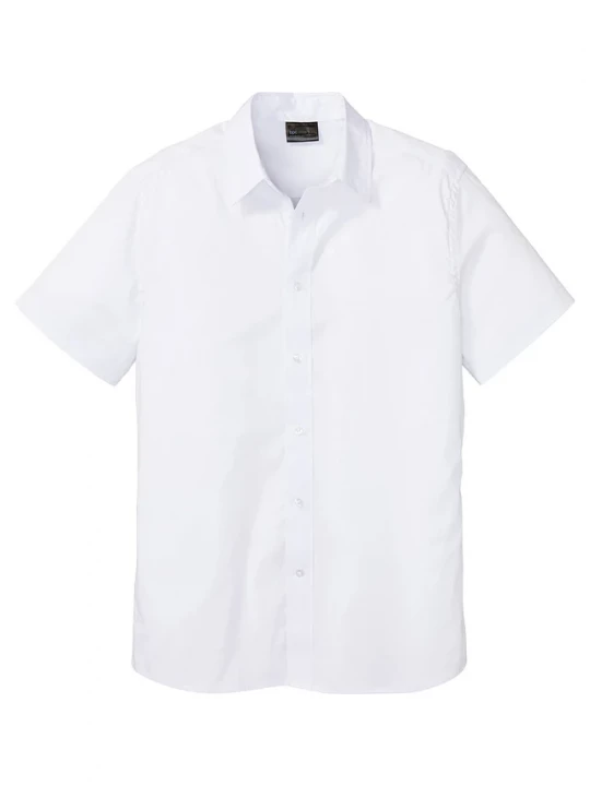 Obrázek produktu Koszula z krótkim rękawem Slim Fit BonPrix biały