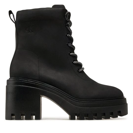 Obrázek produktu Kotníková obuv Calvin Klein Jeans Chunky Heeled Zip Boot Lth YW0YW01548 Černá