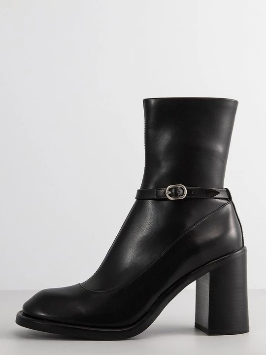 Obrázek produktu Kotníková obuv na vysokém podpatku Jeffrey Campbell tmavě modrá