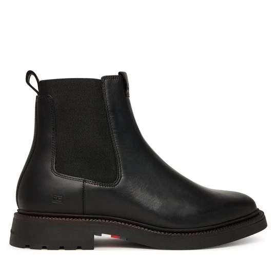 Obrázek produktu Kotníková obuv s elastickým prvkem Tommy Hilfiger Comfort Lwt FM0FM05591 Černá
