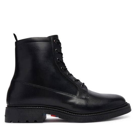 Obrázek produktu Kotníková obuv Tommy Hilfiger Corporate Casual Lth Boot FM0FM06174 Černá