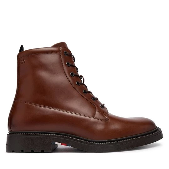 Obrázek produktu Kotníková obuv Tommy Hilfiger Corporate Casual Lth Boot FM0FM06174 Hnědá