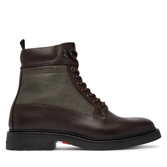 Obrázek produktu Kotníková obuv Tommy Hilfiger Corporate Casual Mix W Wpm Boot FM0FM05988 Tmavě hnědá