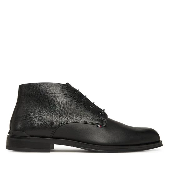 Obrázek produktu Kotníková obuv Tommy Hilfiger Corporate Hilfiger Lth Boot FM0FM05697 Černá