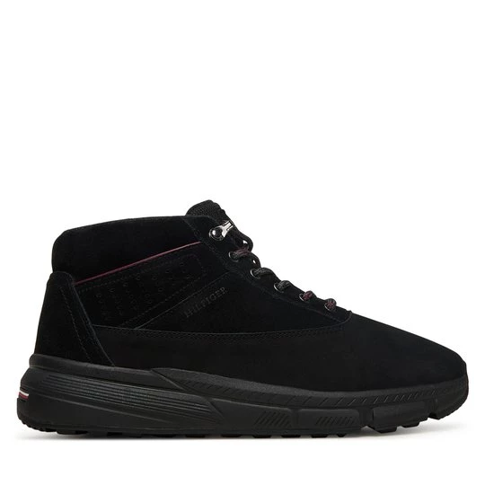 Obrázek produktu Kotníková obuv Tommy Hilfiger Hilfiger W Nbk Sde Hybrid Boot FM0FM05609 Černá