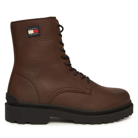 Obrázek produktu Kotníková obuv Tommy Jeans Tjm Lace Up Tumbled High EM0EM01631 Hnědá