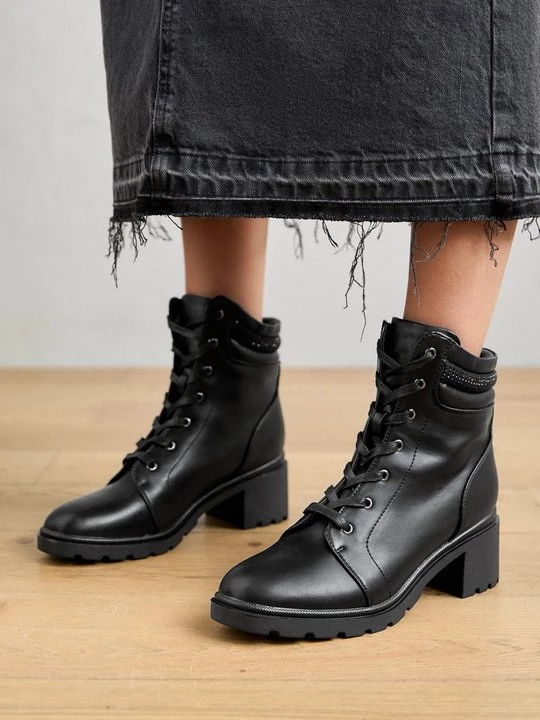 Obrázek produktu Kotníkové boty na platformě Anna Field Wide Fit By Zalando černá