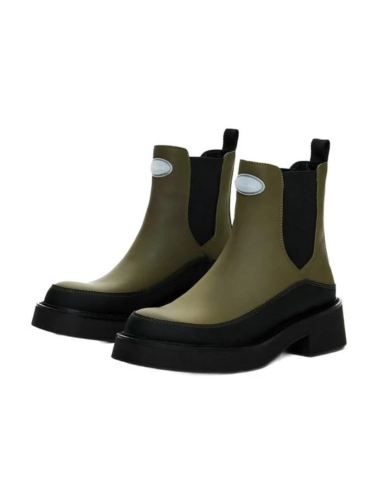 Obrázek produktu Kotníkové boty na platformě Desigual khaki