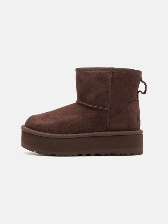 Obrázek produktu Kotníkové boty na platformě UGG tmavě hnědá