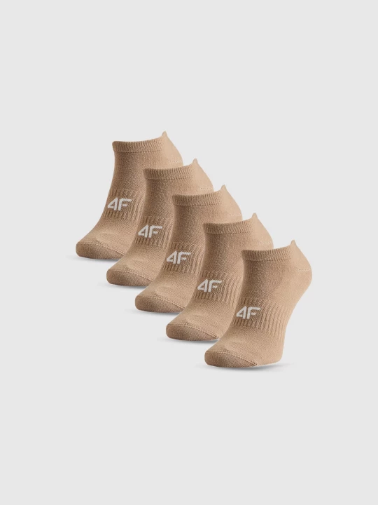 Obrázek produktu Kotníkové ponožky (5-pack) dámské - béžové 4F