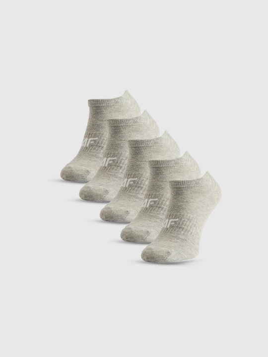 Obrázek produktu Kotníkové ponožky (5-pack) dámské - šedé 4F
