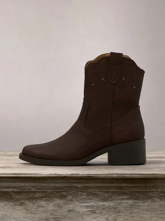 Obrázek produktu Kovbojské / motorkářské kotníkové boty Anna Field By Zalando tmavě hnědá