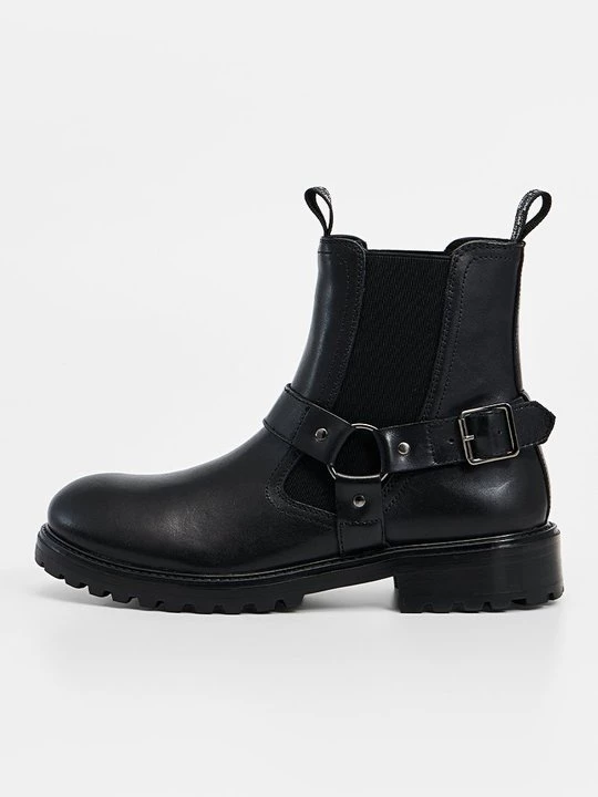 Obrázek produktu Kovbojské/motorkářské kotníkové boty Steve Madden černý denim