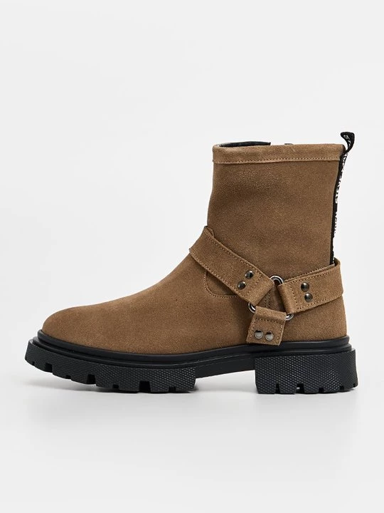 Obrázek produktu Kovbojské/motorkářské kotníkové boty Steve Madden tmavě hnědá