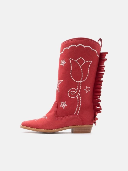 Obrázek produktu Kovbojské / motorkářské kozačky Stella McCartney červená