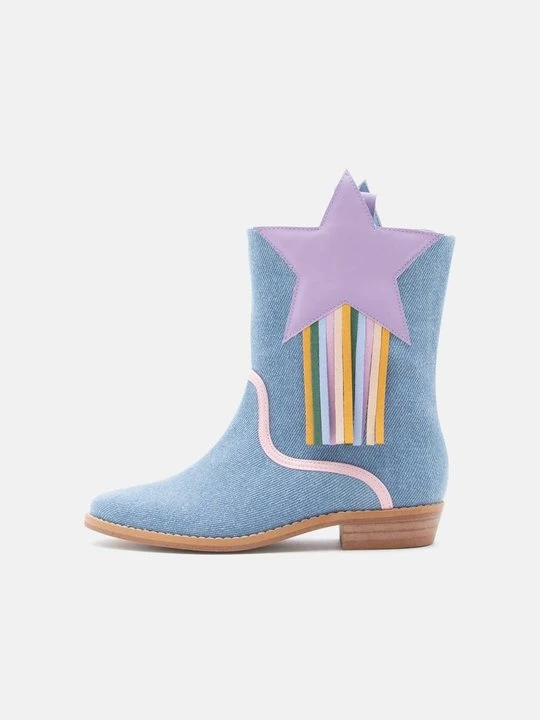Obrázek produktu Kovbojské / motorkářské kozačky Stella McCartney modrý denim