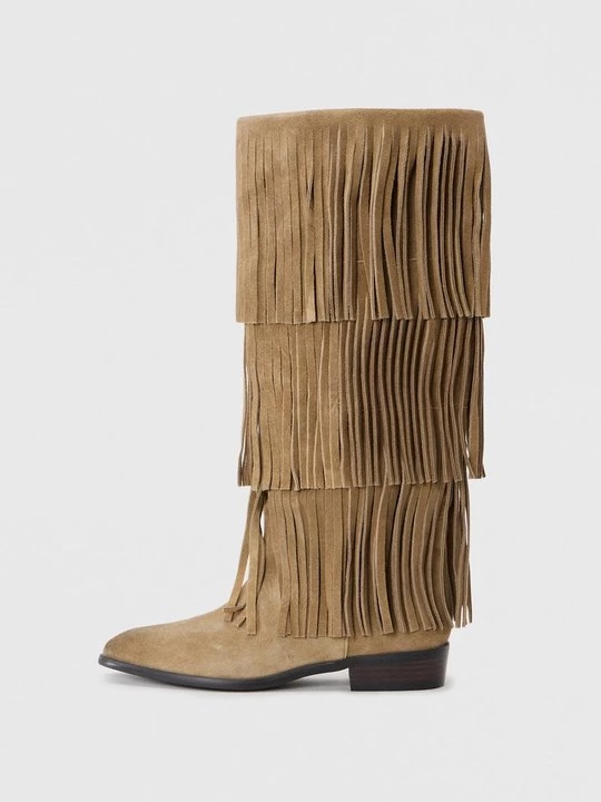 Obrázek produktu Kovbojské/motorkářské kozačky Steve Madden světle hnědošedá