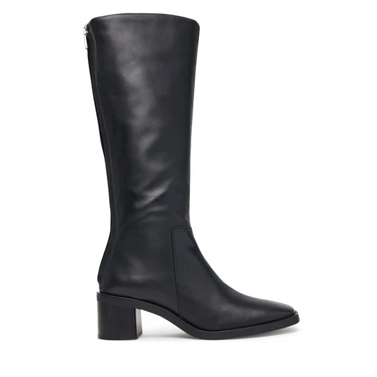 Obrázek produktu Kozačky Calvin Klein Block Heel High Boot Zip Lth HW0HW03172 Černá