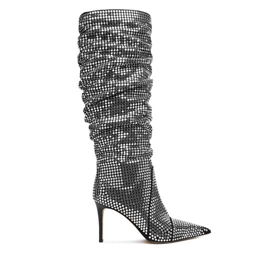 Obrázek produktu Kozačky MICHAEL Michael Kors Dawn Heeled Boot 40F5DWHB7S Stříbrná