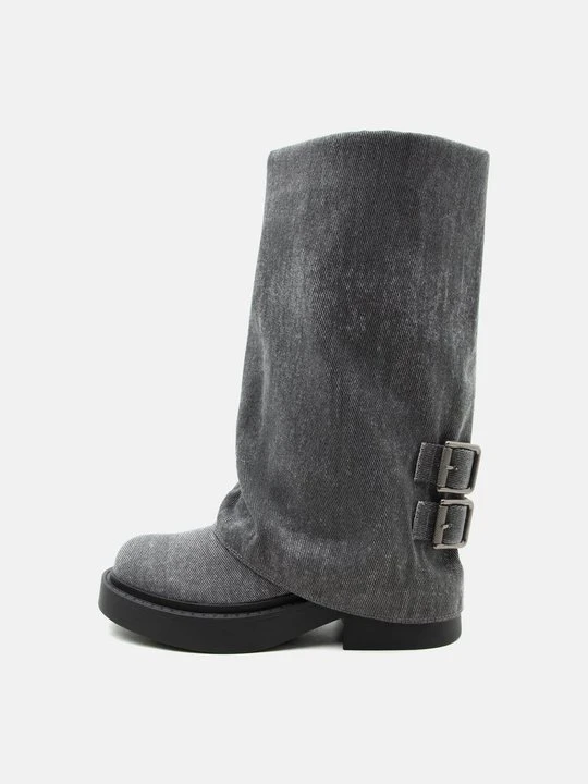 Obrázek produktu Kozačky na platformě Even&Odd By Zalando šedý denim