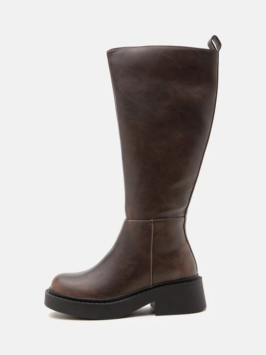 Obrázek produktu Kozačky na platformě Even&Odd Wide Fit By Zalando hnědá