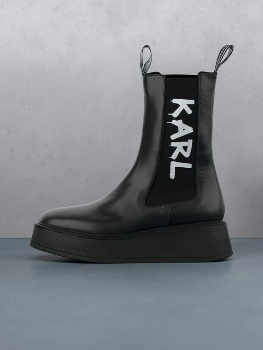 Obrázek produktu Kozačky na platformě KARL LAGERFELD černá