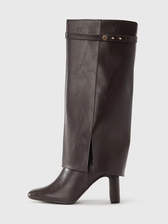 Obrázek produktu Kozačky na vysokém podpatku Anna Field By Zalando tmavě hnědá