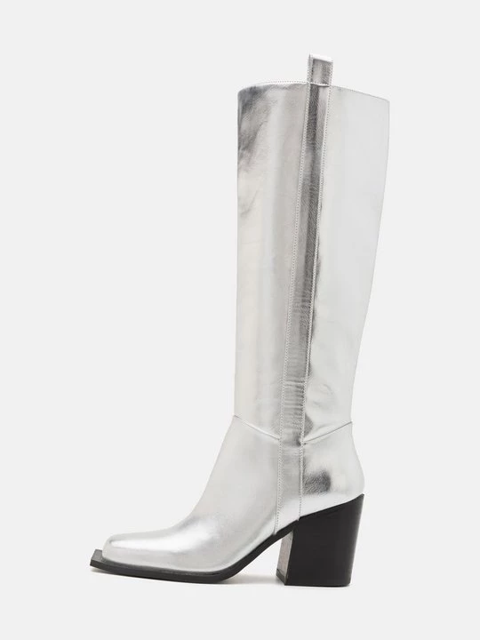 Obrázek produktu Kozačky na vysokém podpatku Even&Odd By Zalando stříbrná