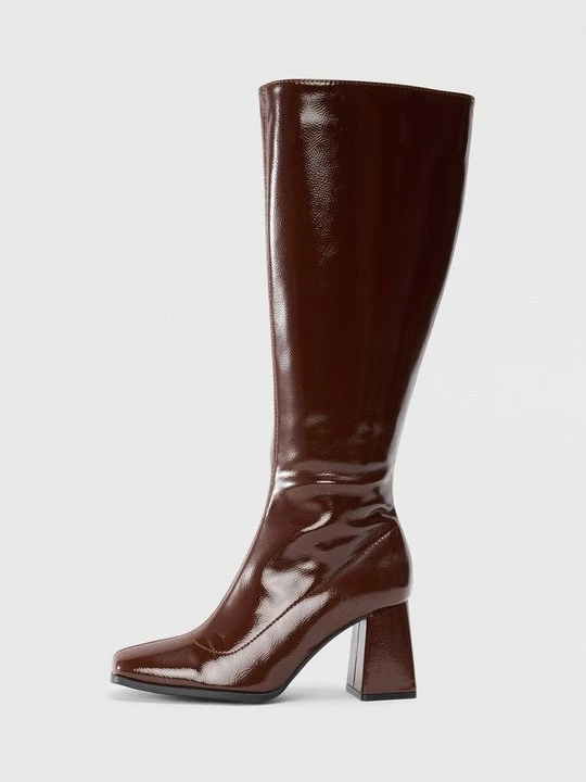 Obrázek produktu Kozačky na vysokém podpatku Even&Odd By Zalando tmavě hnědá