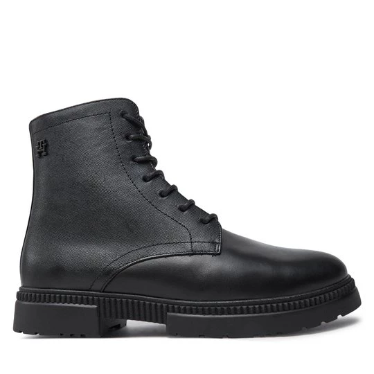 Obrázek produktu Kozačky Tommy Hilfiger Comfort Tl Texture Lth Boot FM0FM05182 Černá