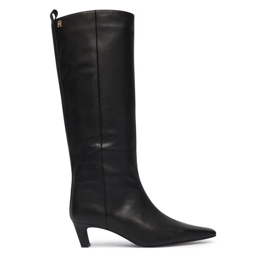 Obrázek produktu Kozačky Tommy Hilfiger Kitten Heel Leather High Boot FW0FW09568 Černá