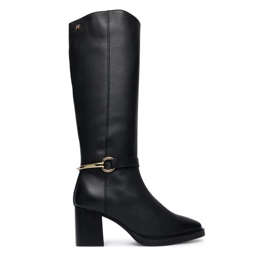 Obrázek produktu Kozačky Tommy Hilfiger Th Stud Heel Riding Knee Boot FW0FW09551 Černá